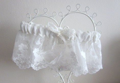 Bridal Garter - 2012 Range (b) - Vintage Inspired Garter Set