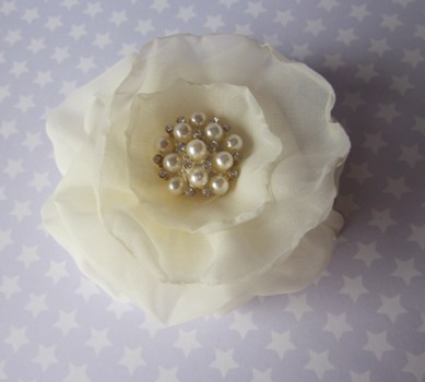 Stardust Bridal Hair Clip / Fascinator Or Brooch - Ivory - Available In All Colours